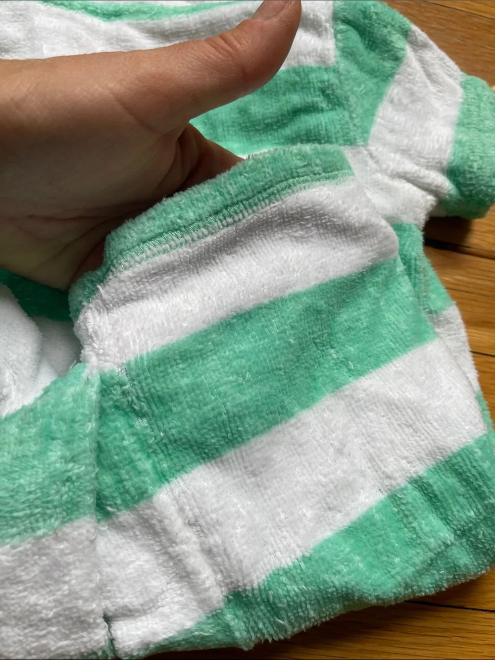 Magnificent Baby Terrycloth Hooded Baby Romper -6 mos